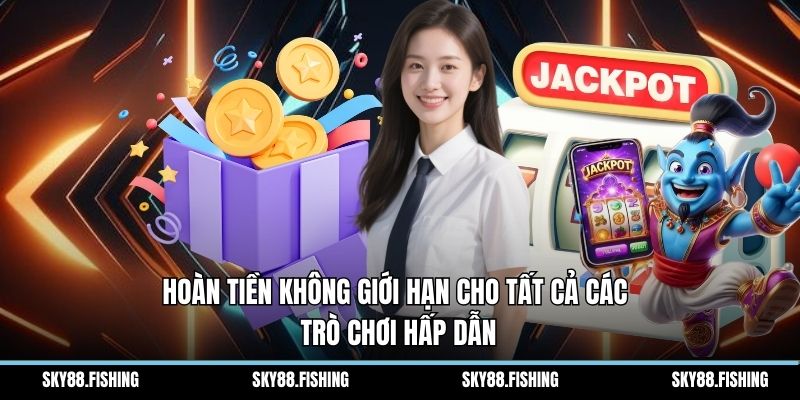 Hoàn tiền không giới hạn cho tất cả các trò chơi hấp dẫn